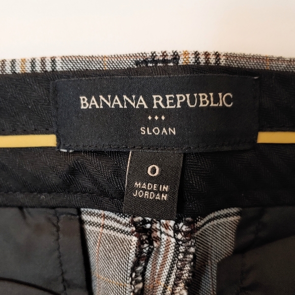 Banana Republic Sloan ankle pants, plaid, 0 - Picture 3 of 13